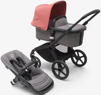 Bugaboo Fox 5 (2 в 1, sunrise red/grey melange/black)