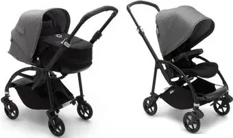 Bugaboo Bee6 (2 в 1, black/black/grey melange)