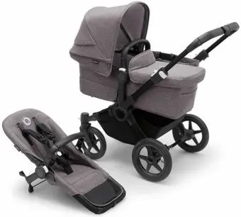 Bugaboo Donkey 5 (2 в 1, black/grey melange)
