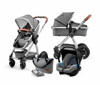 KinderKraft Veo (3 в 1, серый/серебристый)