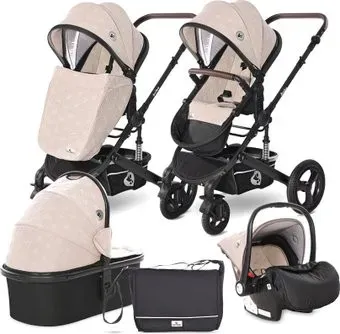 Lorelli Boston 2021 (3 в 1, beige string stars)