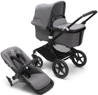 Bugaboo Fox 3 (2 в 1, black grey melange/grey melange)