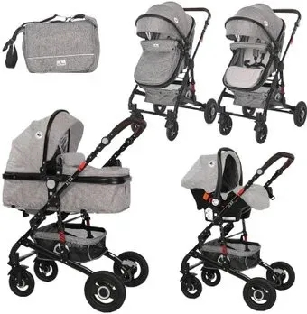 Lorelli Alba Premium Set 2021 (3 в 1, серый)