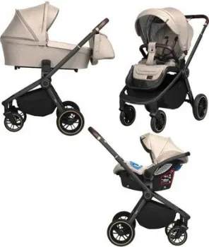 Carrello Epica CRL-8511/1 (3 в 1, almond beige, черная рама)