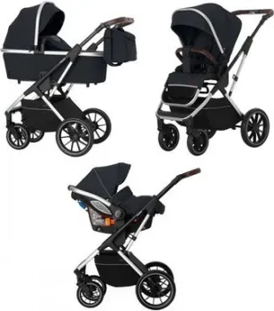 Carrello Aurora CRL-6502/2 2022 (3 в 1, серебристая рама, space black)