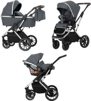 Carrello Aurora CRL-6502/2 2022 (3 в 1, серебристая рама, iron grey)