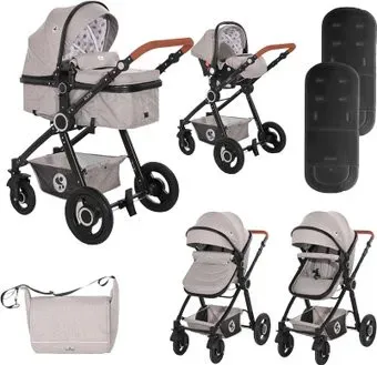 Lorelli Alexa 2021 (3 в 1, opaline grey elephants)