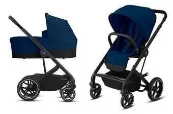 Cybex Balios S Lux 2020 (2 в 1, черная рама, navy blue)