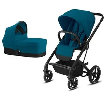 Cybex Balios S Lux 2020 (2 в 1, черная рама, river blue)