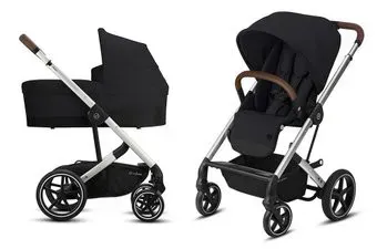 Cybex Balios S Lux 2020 (2 в 1, серебристая рама, deep black)