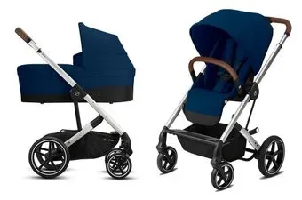 Cybex Balios S Lux 2020 (2 в 1, серебристая рама, navy blue)