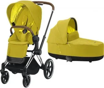 Cybex Priam 2020 (mustard yellow, рама хром/коричневый)
