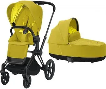 Cybex Priam 2020 (mustard yellow, рама черная матовая)