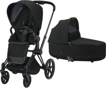 Cybex Priam 2020 (deep black, рама черная матовая)