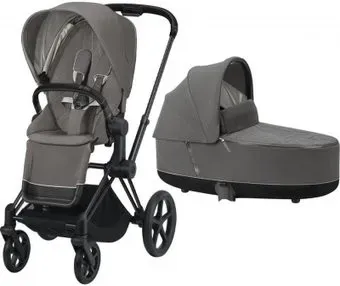 Cybex Priam 2020 (soho grey, рама черная матовая)