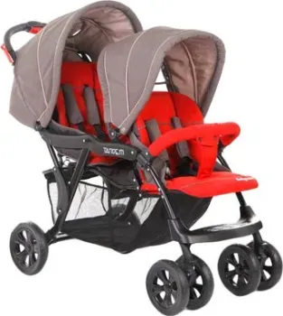 Baby Care Tandem (темно-серый/красный)