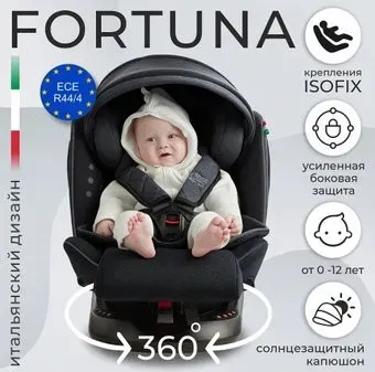 Sweet Baby Fortuna 360 SPS Isofix 0-36 (черный)