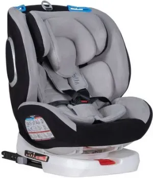 Farfello Isofix YB102A (серый/черный велюр)