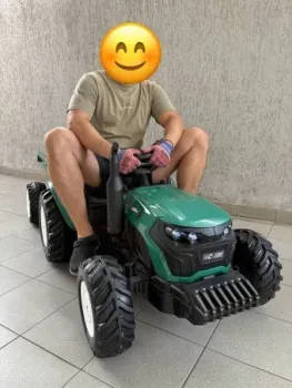Baby Driver Трактор John Deere без прицепа, с лопатой R444 (зеленый)