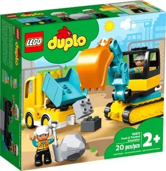 LEGO Duplo 10931 Грузовик и гусеничный экскаватор