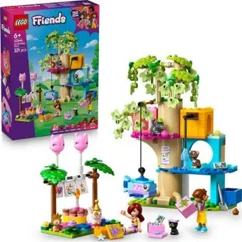 LEGO Friends 42666 День рождения кошки и домик на дереве
