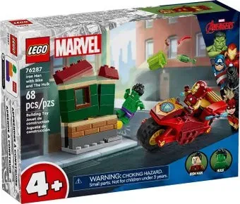 LEGO Super Heroes Железный человек на мотоцикле и Халк 76287