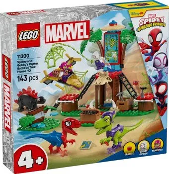 LEGO Marvel Битва динозавров Спайди и Гобби возле домика на дереве (11200)