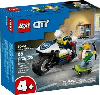 LEGO City Полицейская погоня на мотоцикле 60455