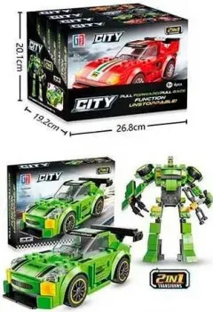 Great Friend Green Racing Car City 123-585