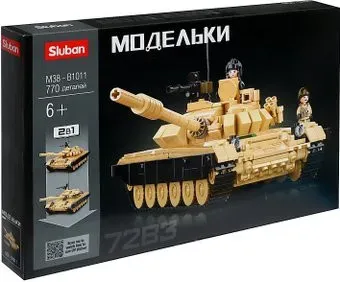Sluban Модельки. Боевой танк Т72 M38-B1011 (770эл)