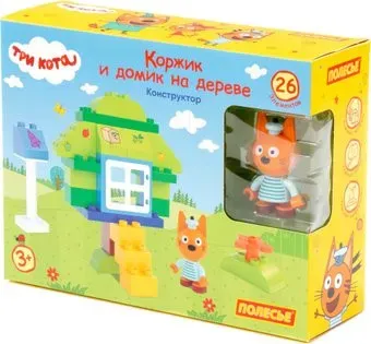 Полесье Макси Три кота. Коржик и домик на дереве 77216 (26эл)