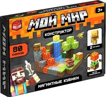 Unicon Магнитные кубики. Мой мир T051 10576107 (80эл)
