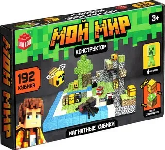 Unicon Магнитные кубики. Мой мир T049 10576108 (192эл)