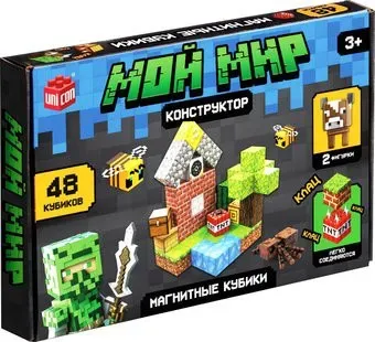 Unicon Магнитные кубики. Мой мир T039 10576106 (48эл)