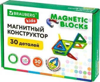 BRAUBERG Kids Magnetic Blocks 665719