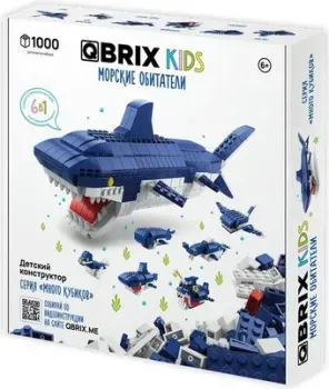 QBRIX Kids. Много кубиков. Морские обитатели 32007