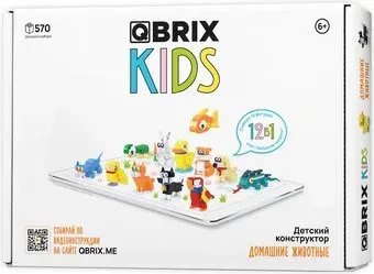 QBRIX Kids Домашние животные 12в1 30032