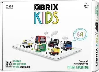 QBRIX Kids Веселые паровозики 6в1 30036