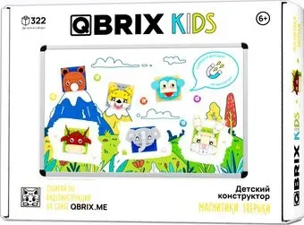 QBRIX Kids Магнитики. Зверьки 30090