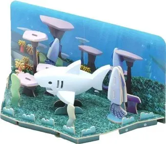 Halftoys Ocean Белая акула с диорамой HO006