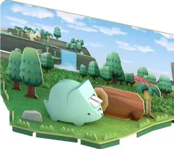 Halftoys Dino Трицера с диорамой HD001