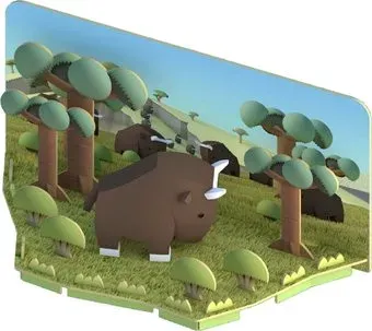 Halftoys Animal Гну с диорамой HA003