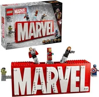 LEGO Marvel 76313 Логотип MARVEL с минифигурками