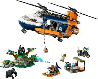 LEGO City 60437 Вертолет исследователя джунглей в базовом лагере