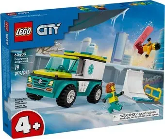 LEGO City 60403 Скорая помощь и сноубордист