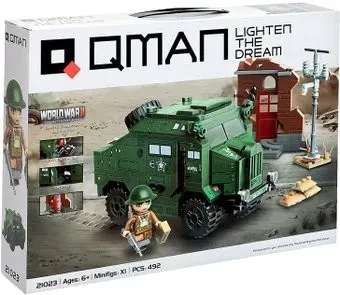 Qman Вторая мировая война. Бронемашина 21023 9672999 (492 эл)