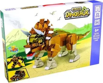 Zhe Gao Dinosaur QL1743 Трицератопс 3 в 1
