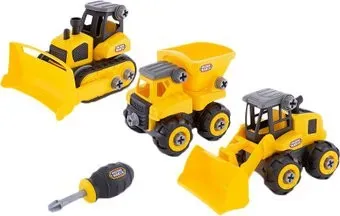 Nikko Junior Builder 40031 3 in 1 Builder: Truck, Wheel Loader, Dozer
