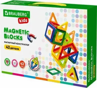 BRAUBERG 663846 Kids Magnetic Big Blocks-42