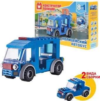 Wise Block 40437 Полицейский автобус 8 в 1